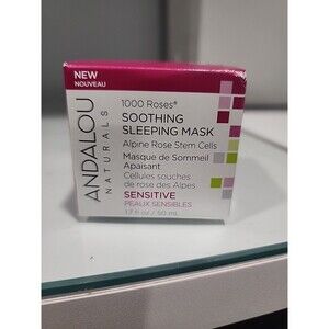 Andalou Naturals Mask 1000 ROSES Overnight Sleeping Dry Chapped Lips Plumping